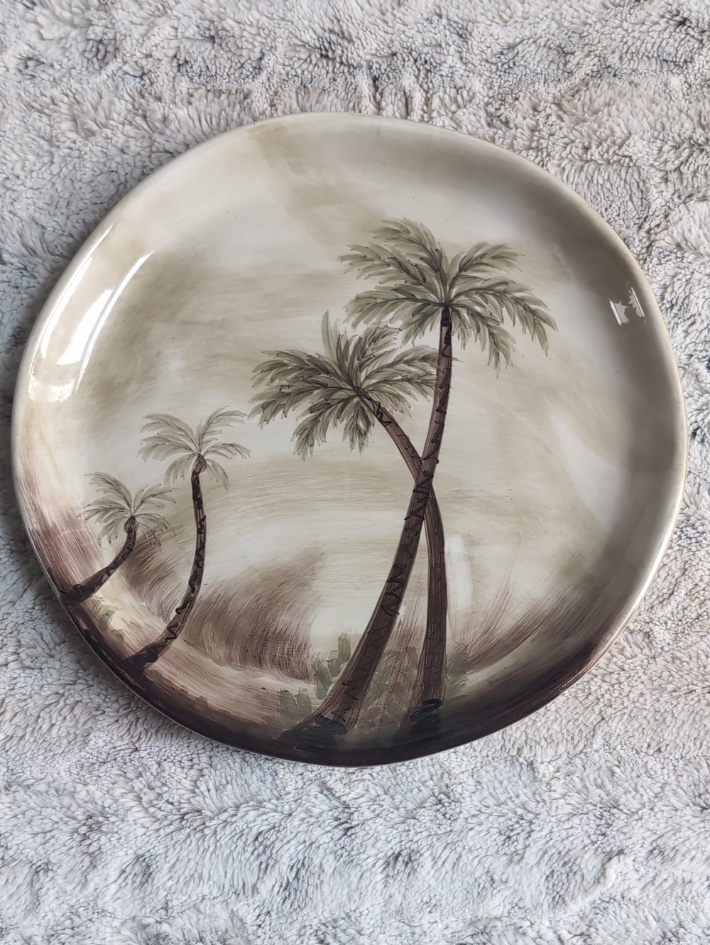Tabletops Unlimited Bahamas Hand Painted Collection Decorative Plate